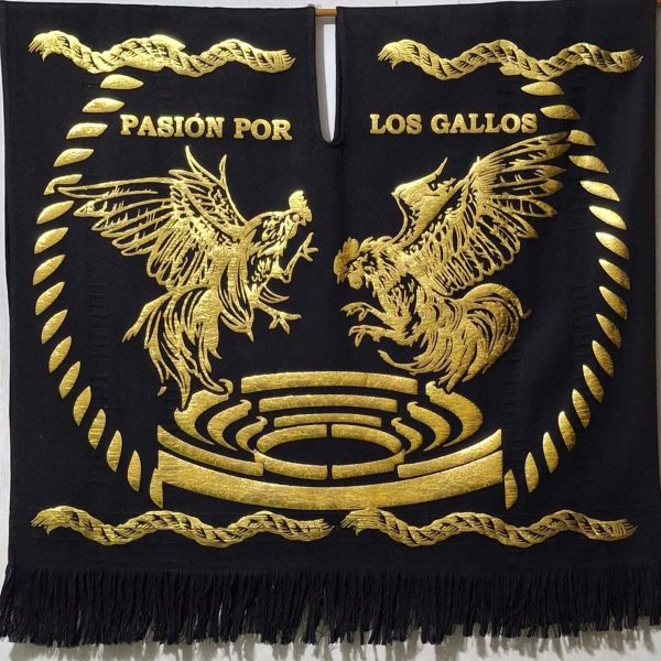 Brillante negro Dorado Gallos
